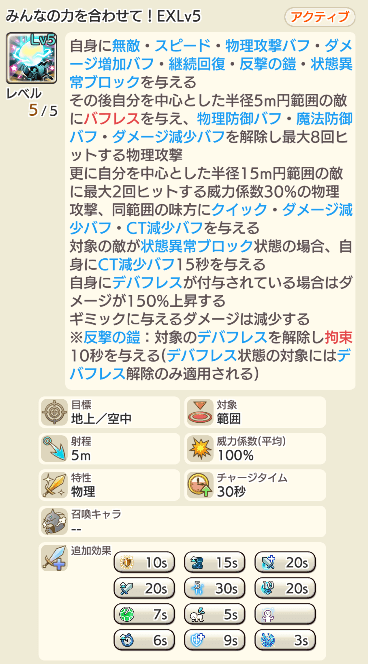 メイン装備 アクティブスキル画像