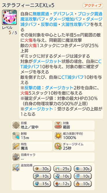 メイン装備 アクティブスキル画像